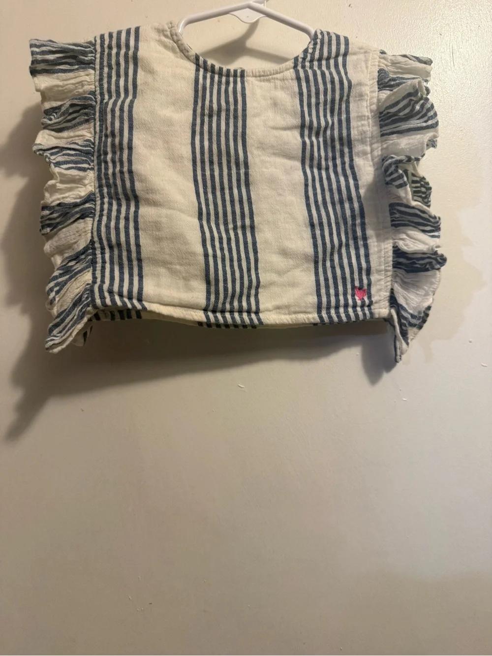 Pink Chicken Navy & Cream Striped Two-Piece Set with Pink Heart - Picture 2 of 7